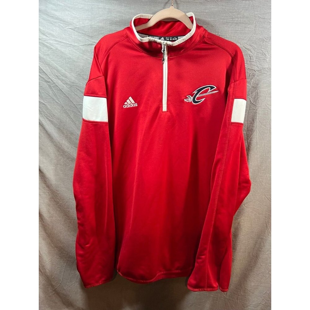 Crusaders Adidas Climalite Sweater Adult 2XL Red Zip Long Sleeve Sweatshirt Mens